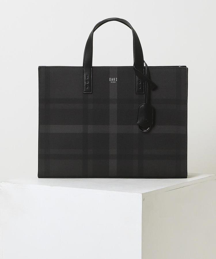 Daks Men'S Accessories (Daks Essential) Black Tartan Check Briefcase Dbba6Fe63Bk