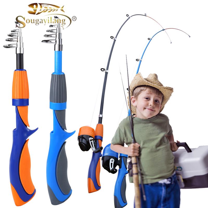 Mini Fishing Pole & Reel Kit - Ultra Light Carbon Fiber Short Rod For Travel & Ice Fishing