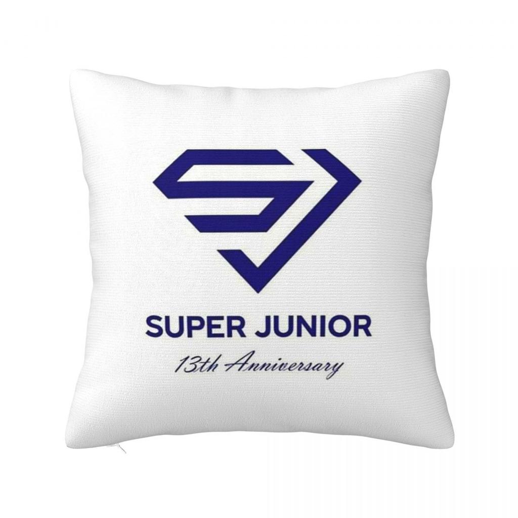 Super Junior Logo  Square Pillowcase Cushion Cover Pillow Case Throw Pillow Cover for Home Sofa Living Room