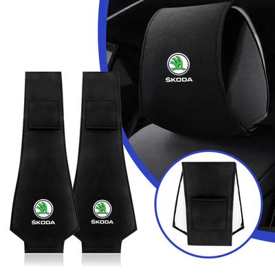 Ksgzn8 Car Seat Headrest Cushion Protector Cover Anti-Dirty Seat Cotton Easy To Clean For Kodiaq Octavia 3 Yeti Karoq Rapid Fabia