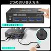 KVM Switch Dual Monitor 2 Port Simulated HDMI USB Switch Extended Display 2 Monitors 2 High System Compatibility with HDMI and USB Cables and Wired