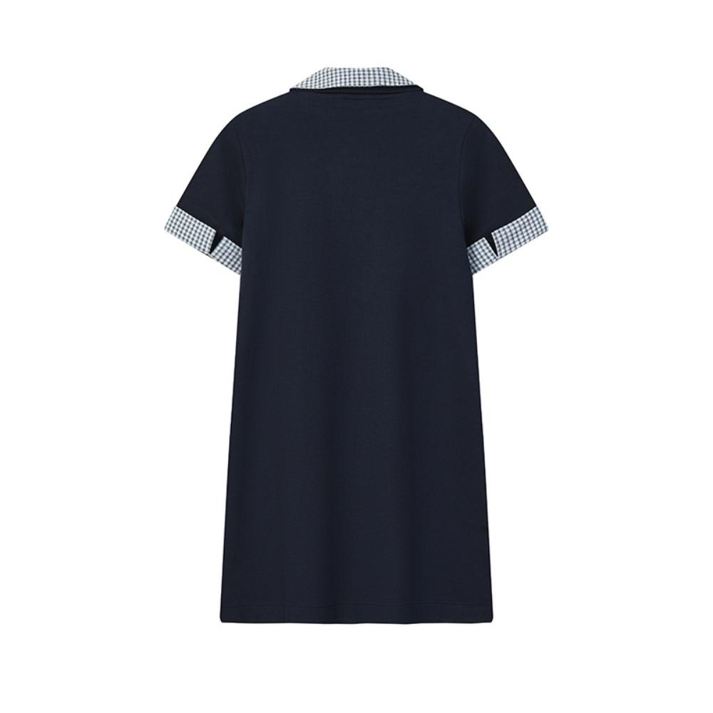 FILA Heritage Fashion Simple Classic Retro Casual Versatile Comfortable Elegant Relaxed Knit Short Sleeve Dress Women dresses F11W628308FDB