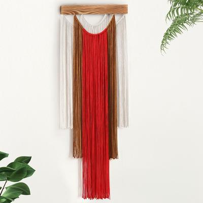 Makramee Gewebte Wandbehänge Geometrische Gewebte Wandteppiche Handgemachte Bohemian Wandkunst Dekorationen mit Quasten Handwerksornament