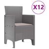 Garden Dining Set 13 pcs Light Gray Poly Rattan