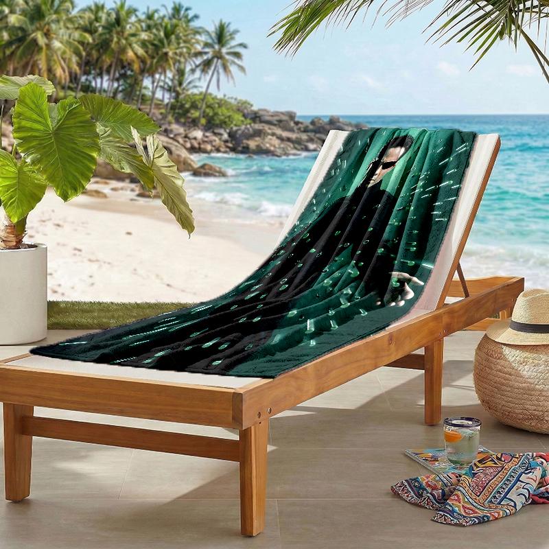Matrix Fashion Beach Towel: Ideal for Summer Adventures Soft, absorbent and quick drying suitable for swimming and bathing