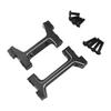 RC CNC Aluminum Alloy Bumper Bracket Set for 118 Car Front and Rear Bumper Mount Black