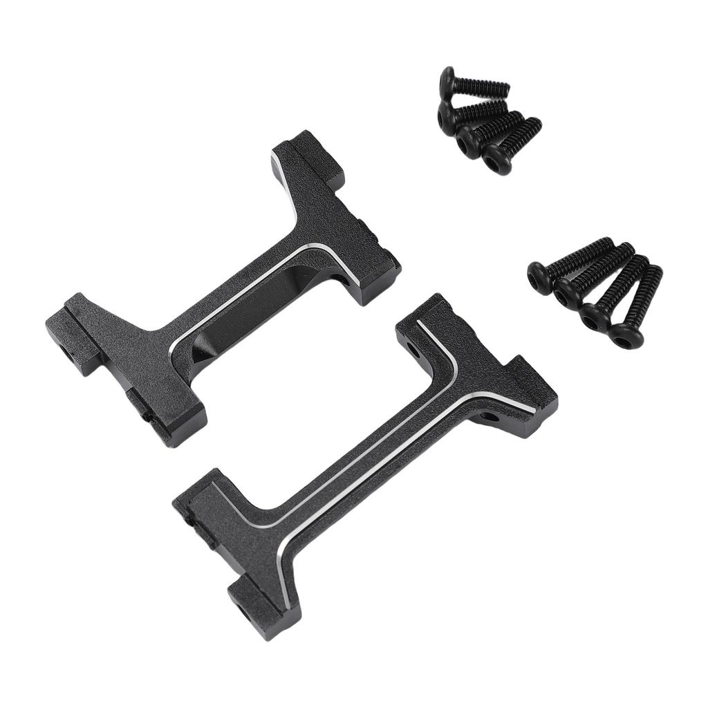 RC CNC Aluminum Alloy Bumper Bracket Set for 118 Car Front and Rear Bumper Mount Black