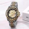 Steampunk Men's Automatic Watch Gold Stainless Steel Vintage Classic Fashion Gift
