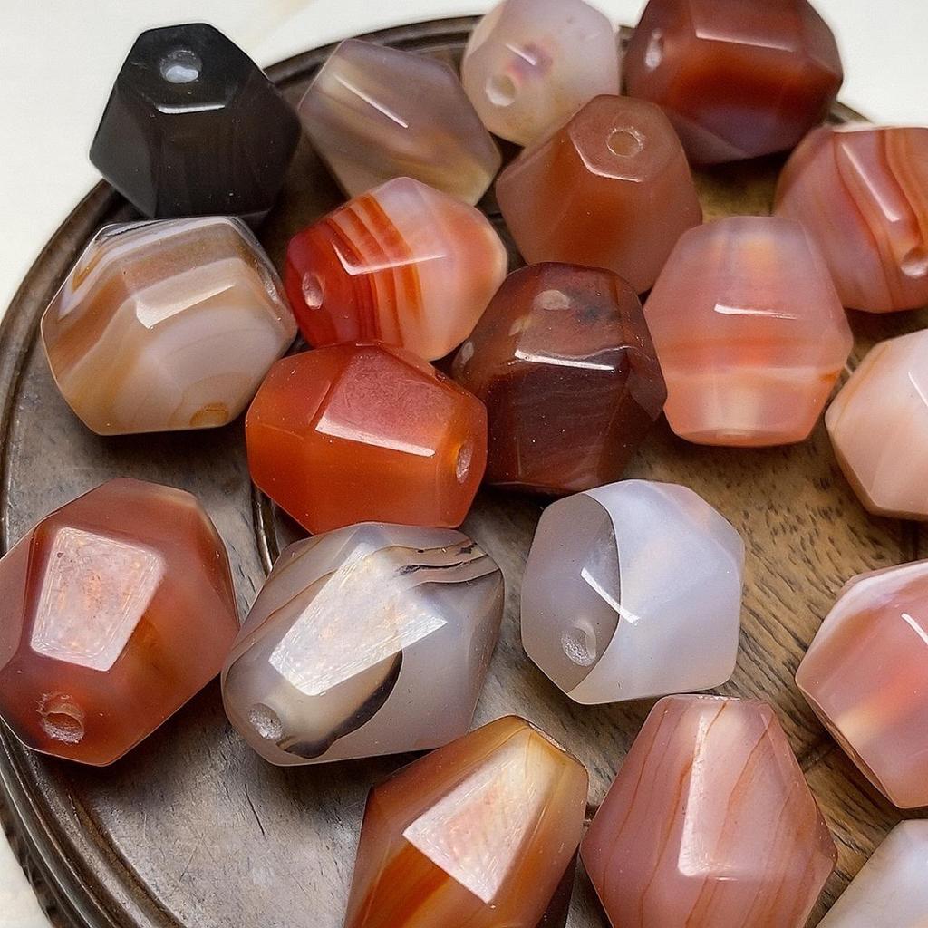 Natural Pink Agate Beads for DIY Crafts and Jewelry Making