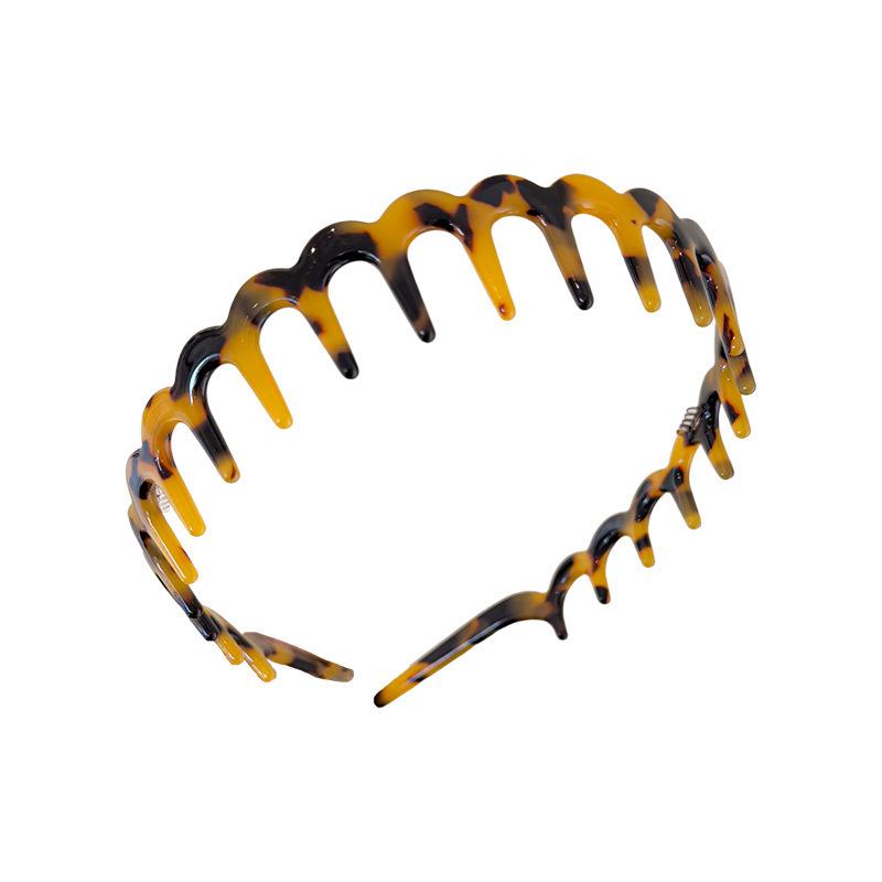 Vinegar Thickened U-Shaped Tooth Comb Headband for Women - Volumizing, Secure, Fluffy Hair Accessory