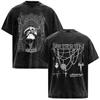 Hot Sale Anime Frieren Beyond Journey's End Vintage Washed T-shirt Men's Women Clothing Fashion Short Sleeve Trendy Streetwear for Daily Looks