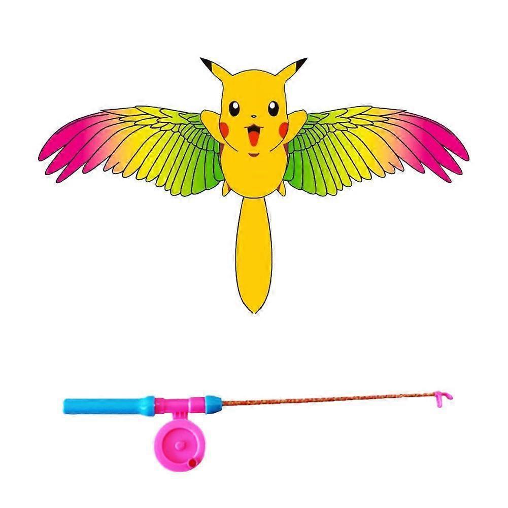 Fishing Rod Kite Kids Toy Outdoor Mini Cartoon Kite