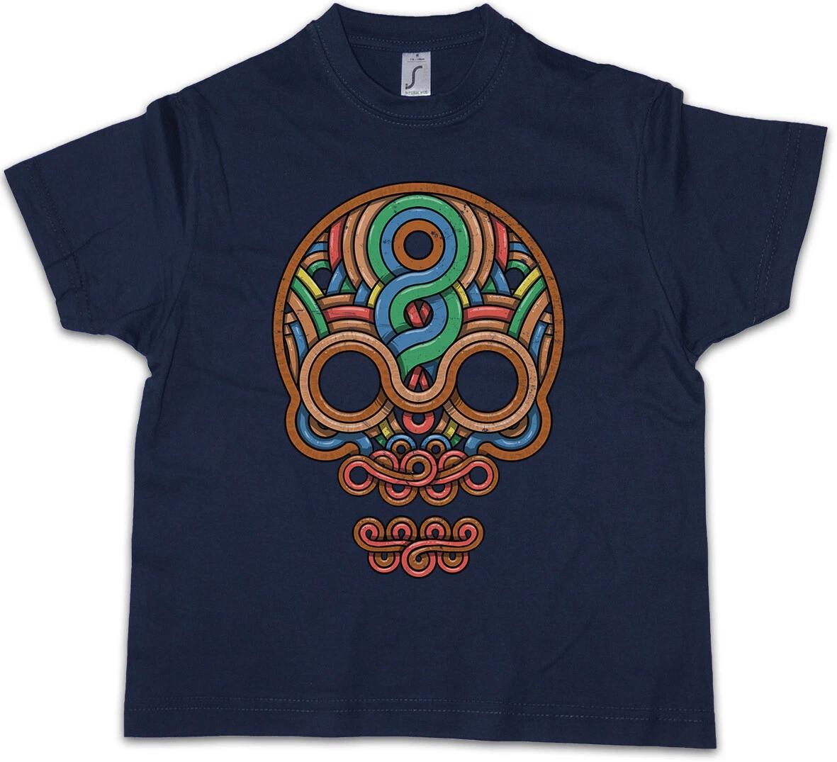 INCA SKULL Kids Boys kids boys T-Shirt Mayans Maya Aztecs American Indians Sugar Candy 100