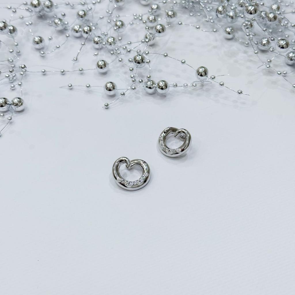Silver Earrings with Cubic Zirkonia (2175506)