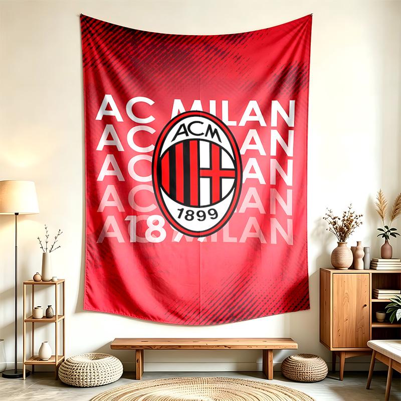 AC Milan (5) Tapestry Suitable For Decorating Homes Dorms And Bedrooms Soft To The Touch And A Perfect Gift For Friends And Family