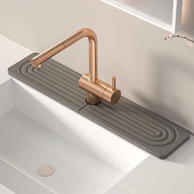 Quick Dry Diatomite Sink Splash Guard 23.62x3.94inch Water Absorbent Faucet Mat for Kitchen Bathroom Counter