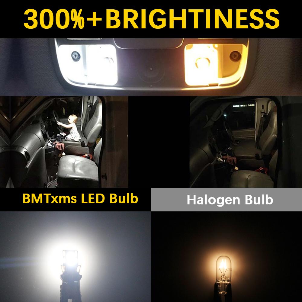 10PCS W5W LED T10 LED Bulb Canbus For BMW Opel Car Parking Dome Lights Interior Map Dome Lights 6500K Warm White Ice Blue Purple Dome Lights 6