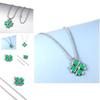 Unique Four Leaf Clover Pendant Necklace Tokyo Avenger Cosplay Decor Gift For Girl