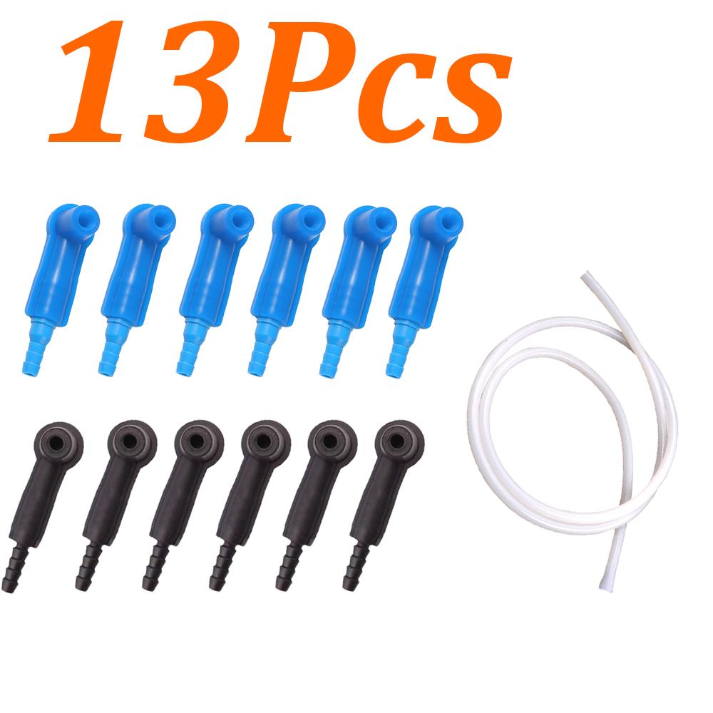 13-1Pcs Car Brake Fluid Oil Replacement Tool With Hose Pipes Auto Clutch Oil Exchange Pump Oil Brake Kit Oil Bleeder Connectors