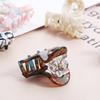 Printing Geometric Korean Style Barrette Women Hair Accessories Small Hair Claw Cute Hairpin