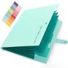 1Pc Expanding File Folder 5 Pocket Folders For Documents Portable Paper Organizer For School Office Supplies A4 Size