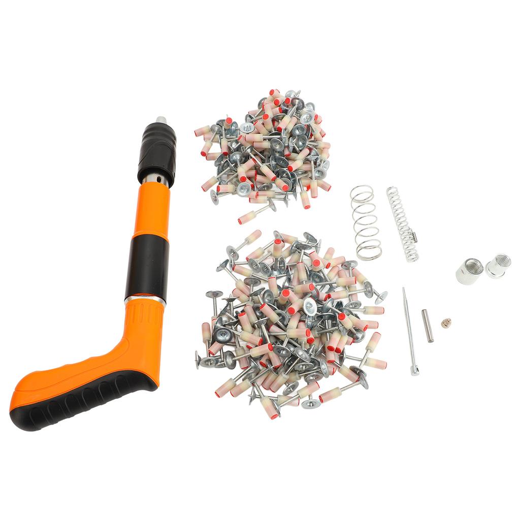 Nail Shooting Machine Mini Portable 5 Speed Adjustable Nails Wall Fastening Tool with 200 Nails for