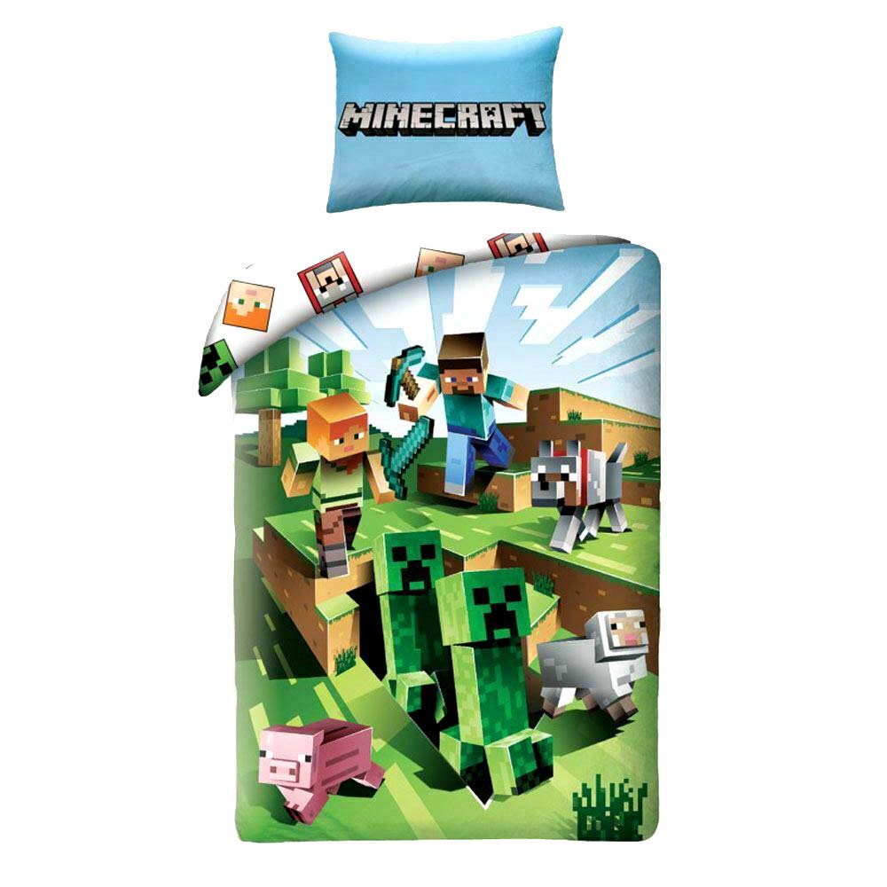 

Комплект пододеяльников из хлопка Minecraft Battle