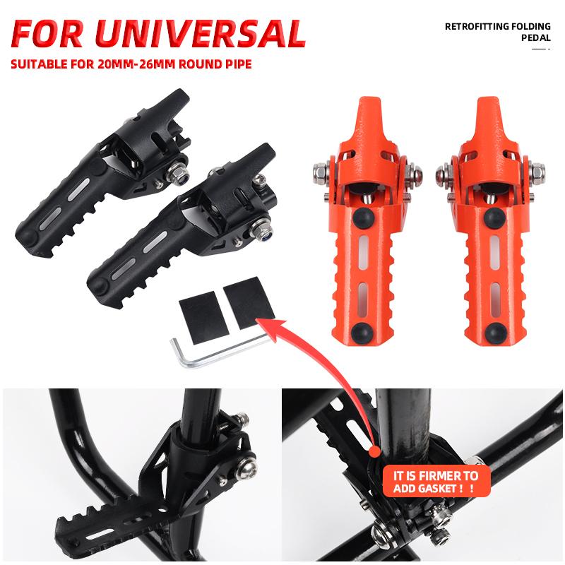 For BMW F650GS F750GS F850GS F650 F850 GS Adventure ADV Accessories Highway Save Effort Front Foot Pegs Folding Footrests Clamps