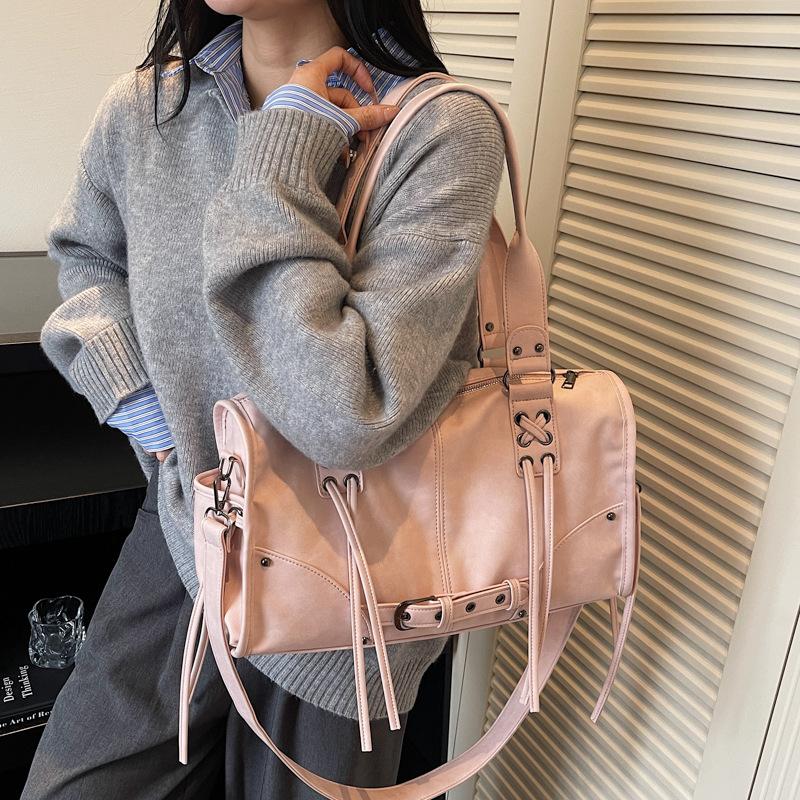 Commuter Versatile Bag Women's 2025 New Autumn and Winter High-end Retro Shoulder Messenger Bag Large-capacity Tote Bag