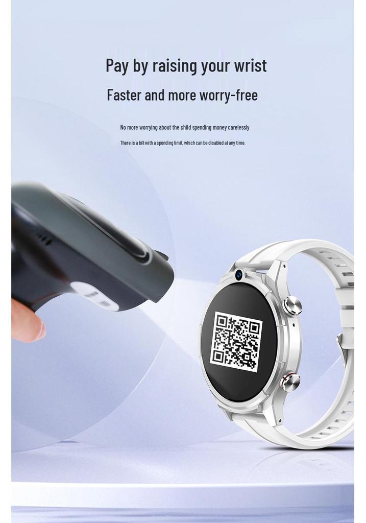 Waterproof 5G Student Smartwatch: Multi-Function Unisex Model with SIM Support & Video Calling