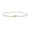 Elegant 26-Letter Heart Bracelet: Gold-Plated Copper, Pearls, Fashionable Luxury