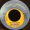 7inch Record LOU CHRISTIE  Hey You Cajun THB405F Three Brothers  1974 UK Rock Used