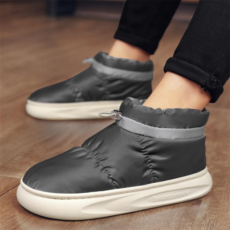 

Snow boots men s shoes winter 2024 new velvet cotton shoes women s couple northeast cotton boots velvet warm bread shoes 45