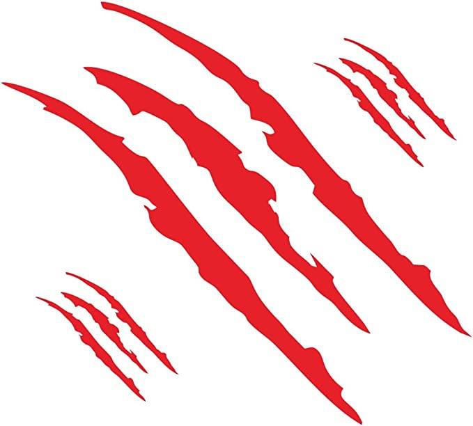 Naklejki ślady pazurów samochodu zestaw Uniwersalne winylowe naklejki na reflektory samochodowe, maskę, naklejki dekoracyjne na karoserię, hurtownia akcesoriów samochodowych