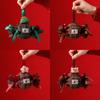 Christmas Candy Gift Bag With Grid Printing For Kids And Children