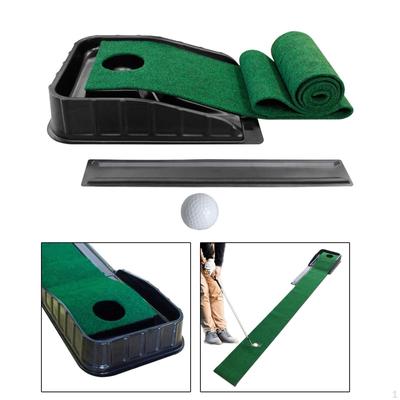 Golf Putting Green Mat Training Blanket Aid 7ft Portable Practice Equipment Matt for Home