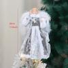 Angel Christmas Tree Topper Wings Navidad Angel Tree Top Star Decorations PVC 30cm Fairy Angel Ornaments Yard Cafe Home