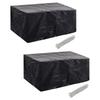 Garden Furniture Covers 2 Pcs Rattan 10 Eyelets 240 X 140 Cm