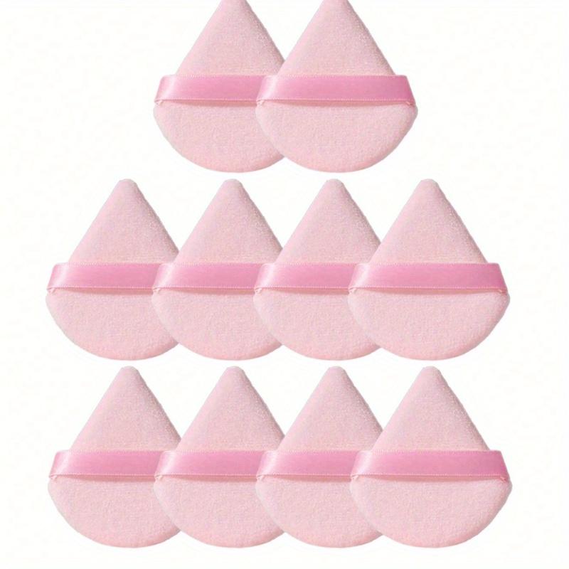 

Бархатная треугольная пуховка для пудры, инструменты для макияжа лица, пуховка для рассыпчатой пудры, пуховка для влажного и сухого нанесения, бархатный спонж для смешивания тональной основы 12pcs розовый
