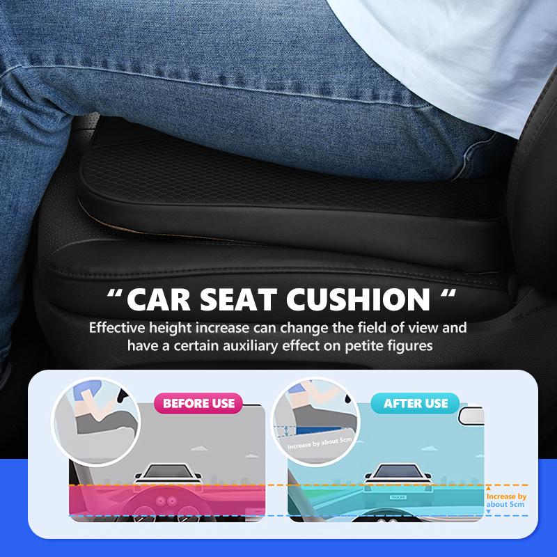 Car Sticker Hub Caps Universal Car Height Boost Seat Pad Ice Silk Breathable Memory Foam For Volkswagen VW Polo Jetta Sagitar Ma