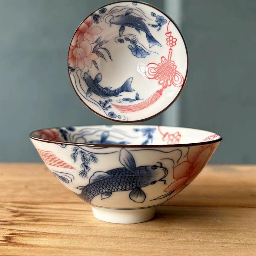 70ml Ceramic Large Master Tea Cup Blue and White Porcelain Kung Fu Tea Cup Douli Tea Bowl Personal Home Use Cup