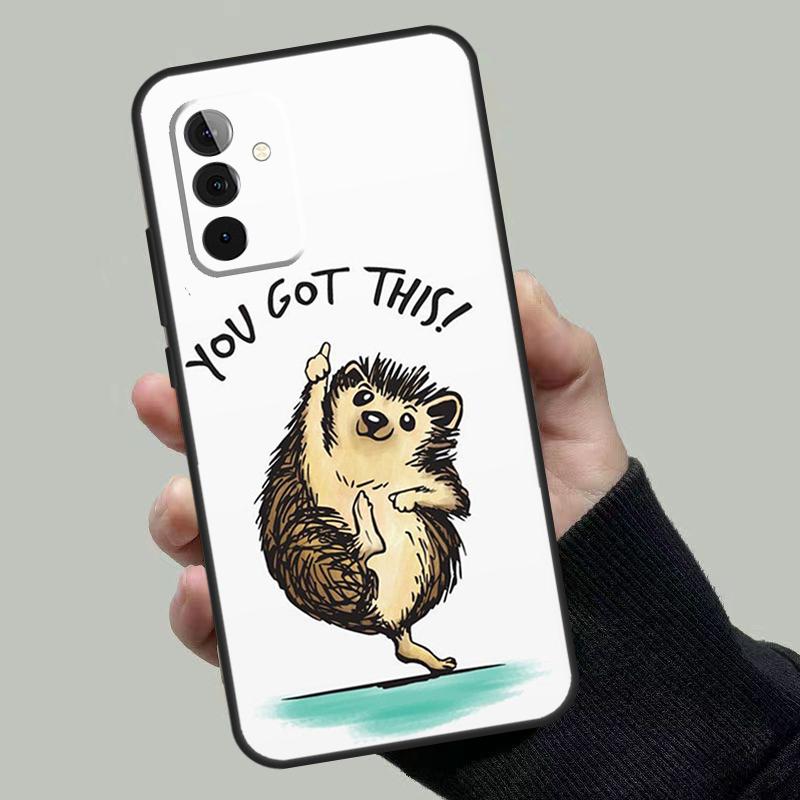 

Hedgehog Case For Samsung Galaxy A53 A33 A23 A13 A52 A32 A22 A12 A51 A71 A14 A24 A34 A54 A52S Coque Samsung A73 5G