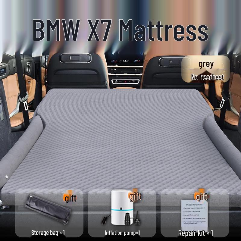Lit de Voiture BMW X7: Matelas gonflable pour siège arrière et tapis de couchage pour coffre