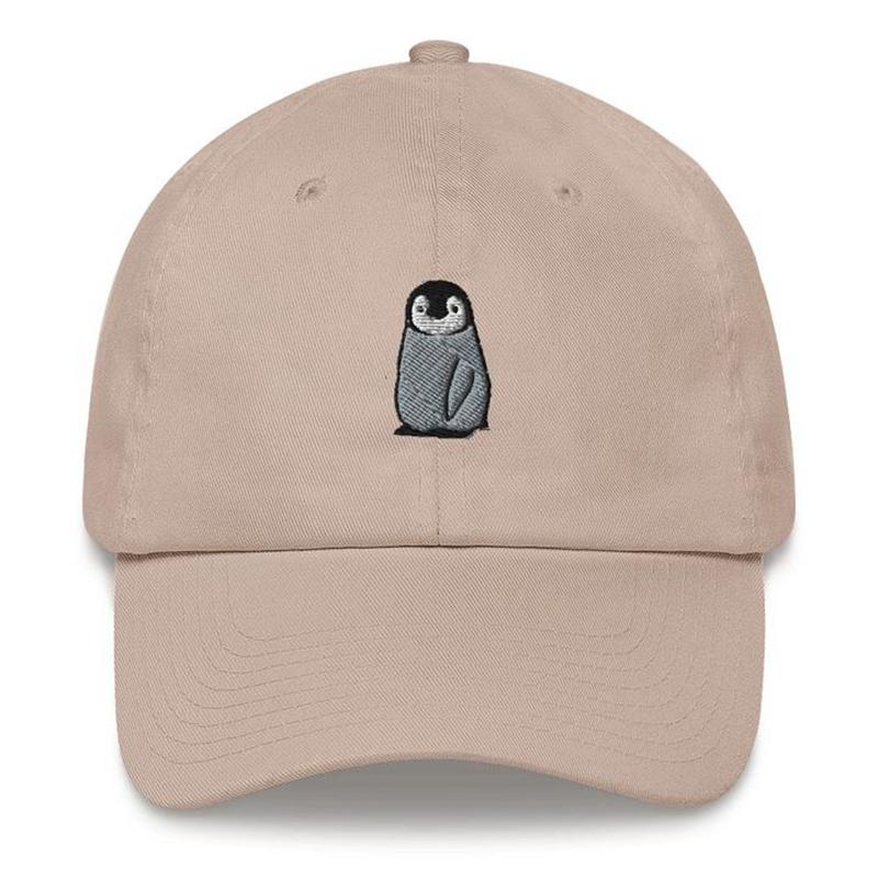 Cartoons Penguin Embroidery Shade Baseball Cap Hip Hop Unisex Adjustable Spring Autumn Solid Color Dad Hat Peaked Cap
