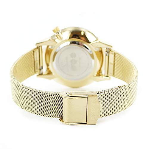 KOMONO Damen ESTELLE ROYALE 36mm Weißes Zifferblatt Gold Mesh Edelstahl Uhr KOM-W2865