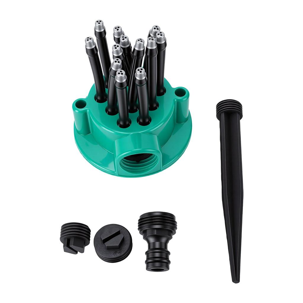 Garden Irrigation Sprinkler 12 Flexible Noodle-Shaped Nozzles   Spray for Farmland Vegetable Fields Lawn Irrigation 80 PSI