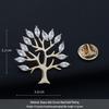 Luxury Zirconia Brooch: Fashionable Unisex Corsage with Anti-Exposure Lapel Buckle