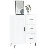 VidaXL Buffet Blanc brillant 69,5x34x90 cm Bois d'ingénierie 830278