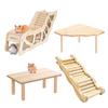 Toys Hamster Wooden Ramp Playground Maze Hamster Toys And Accessories For Guinea Pig Gerbil Mouse Small Animal Ferret Squirrel