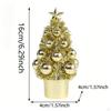 Christmas Tree Statue Artwork Birthday Gift Decorative Figurine Ornament for Cabinet Office Living